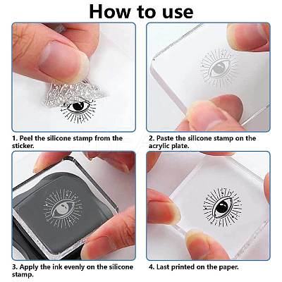 PVC Plastic Clear Stamps DIY-WH20051-009-1