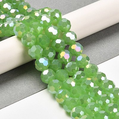 Imitation Jade Glass Beads Stands EGLA-A035-J10mm-B01-1