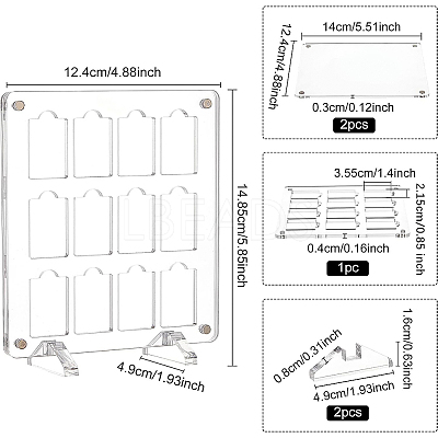 Acrylic Display Stands ODIS-WH0002-06-1