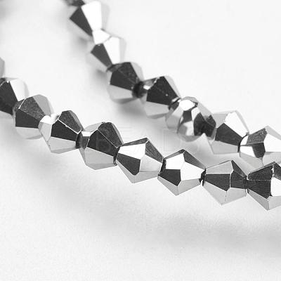 Electroplate Glass Beads Strands EGLA-J026-3mm-F19-1