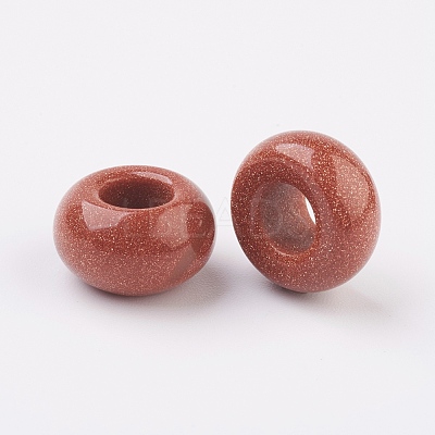 Synthetic Goldstone European Beads G-G740-14x8mm-14-1