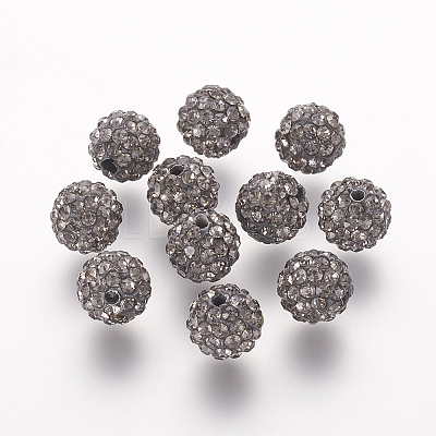 Polymer Clay Rhinestone Beads LS-RB-K050-10mm-C14-1
