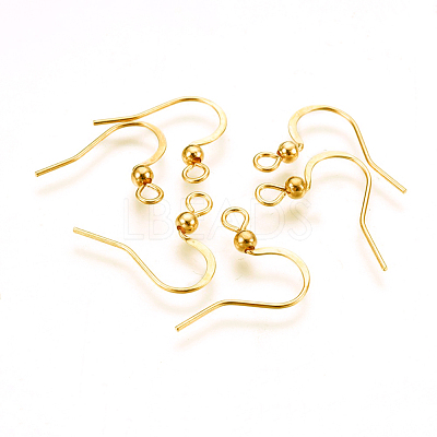 316 Surgical Stainless Steel Earring Hooks X-STAS-P220-13G-1