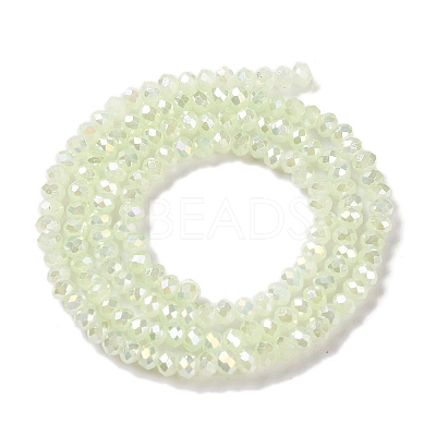 Baking Electroplate Glass Beads Strands DGLA-A039-J4mm-B17-1