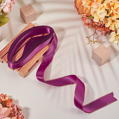 5M Polyester Gold Edged Satin Ribbon OCOR-TADJ0001-05C-1