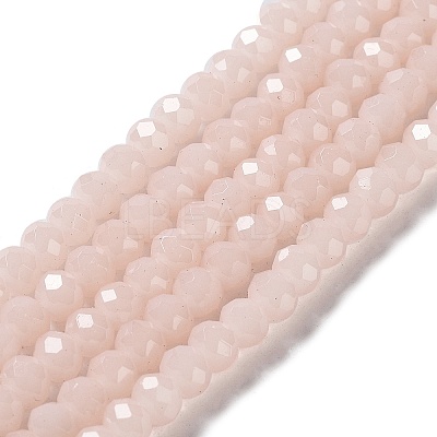 Baking Paint Imitation Jade Glass Bead Strands DGLA-A034-J10mm-A41-1
