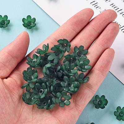 Frosted Acrylic Bead Caps MACR-S371-07A-735-1