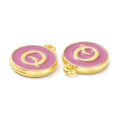 Golden Plated Alloy Enamel Charms ENAM-XCP0001-13Q-1