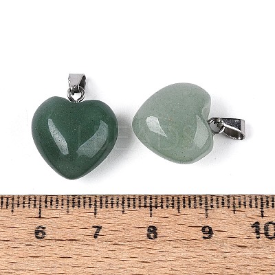 Natural Green Aventurine Pendants G-T143-49I-1