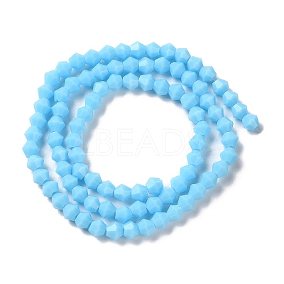 Opaque Solid Color Imitation Jade Glass Beads Strands LS-GLAA-F029-P4mm-12-1