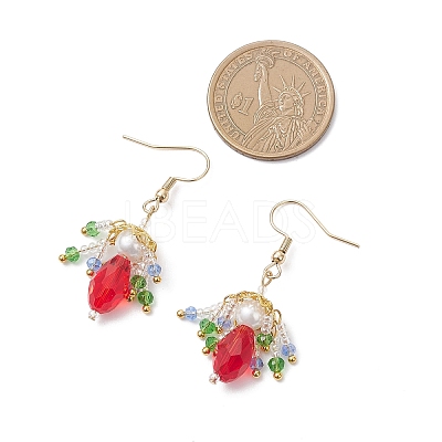 Glass Lantern Dangle Earrings EJEW-MZ00629-02-1