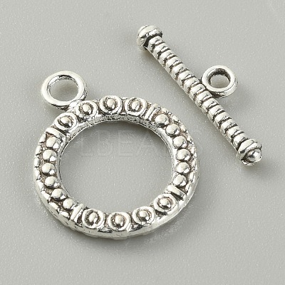 Tibetan Style Alloy Toggle Clasps LS-FIND-CJC0017-21C-AS-1