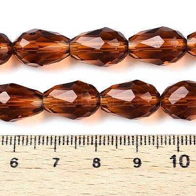 Transparent Glass Beads Strands X-EGLA-N013-T10mm-D20-1
