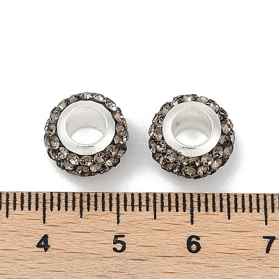 Alloy Rhinestone Clay Pave Beads ALRI-D300-03S-09-1