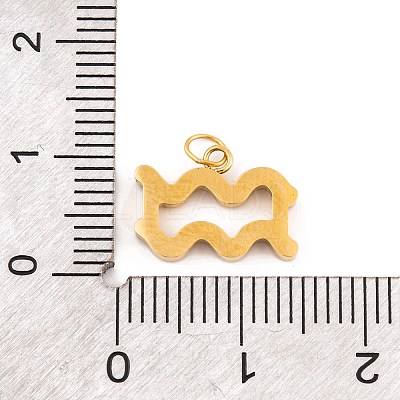 316 Stainless Steel Micro Pave Cubic Zirconia Pendants STAS-K284-01J-G-1