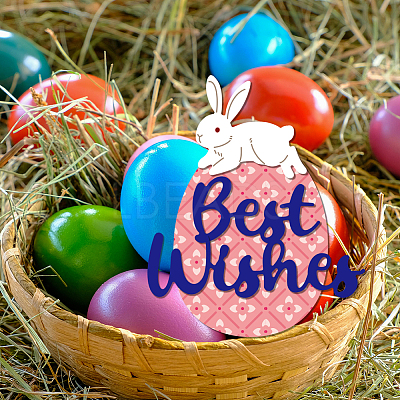 Easter Theme Carbon Steel Cutting Dies Stencils DIY-WH0309-3445-1