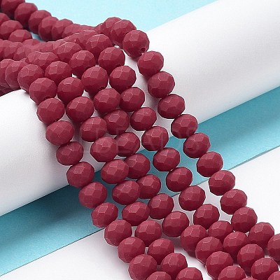 Glass Beads Strands EGLA-A034-P6mm-MD02-1