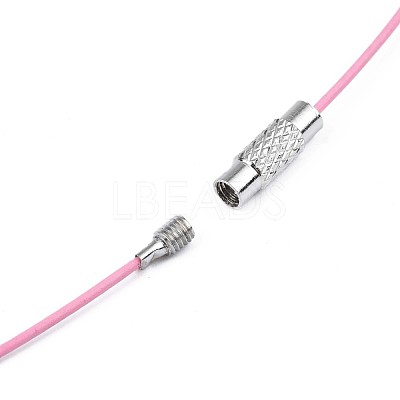 Stainless Steel Wire Necklace Cord DIY Jewelry Making X-TWIR-R003-03-1