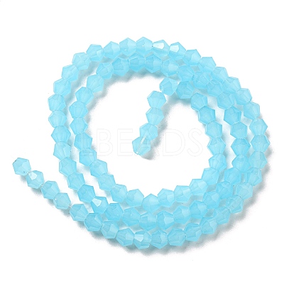 Imitation Jade Glass Beads Strands EGLA-A039-J4mm-D03-1