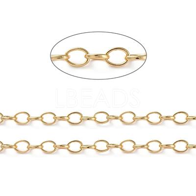 Brass Cable Chains CHC-G005-17G-1