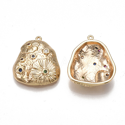 Brass Pendants KK-T038-349G-1