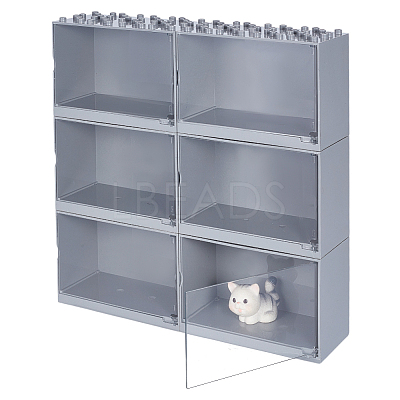 Rectangle Acrylic Minifigures Display Case ODIS-WH0025-223A-1