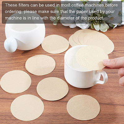 100Pcs Paper Coffee Filters FIND-WH0423-59A-1