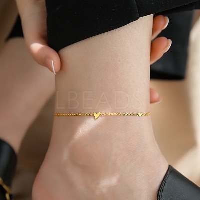 316L Surgical Stainless Steel Charm Anklets for Women FS-WG47470-15-1