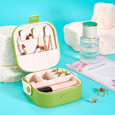 Square PU Leather & PP & Silicone Jewelry Set Box AJEW-TAC0014-13A-1