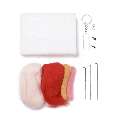 DIY Constellation Doll Keychain Needle Felting  Kit DIY-D068-01P-07-1