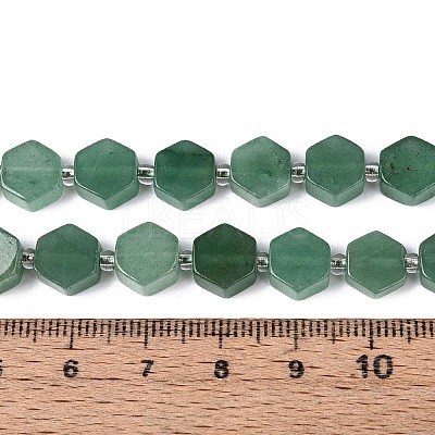 Natural Green Aventurine Beads Strands G-P534-A17-02-1