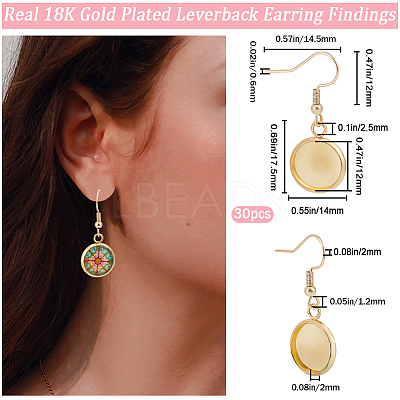 20 Pair 304 Stainless Steel Earrings Hooks EJEW-AB00014-1