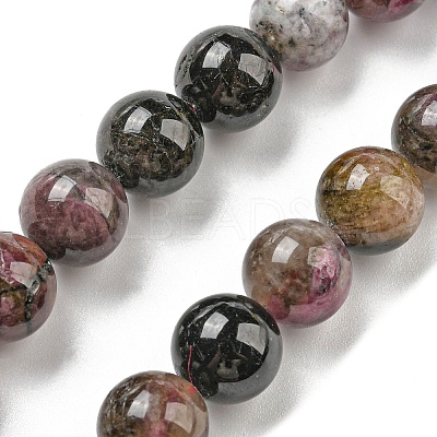Natural Multicolor Tourmaline Beads strands G-C076-6mm-10-1
