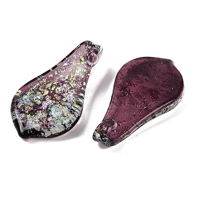 Lampwork Big Pendants FOIL-K003-01A-1