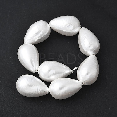 Electroplated Shell Pearl Beads Strands BSHE-F013-13-02-1