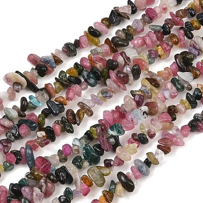 Natural Multicolor Tourmaline Beads Strands G-T148-01-1
