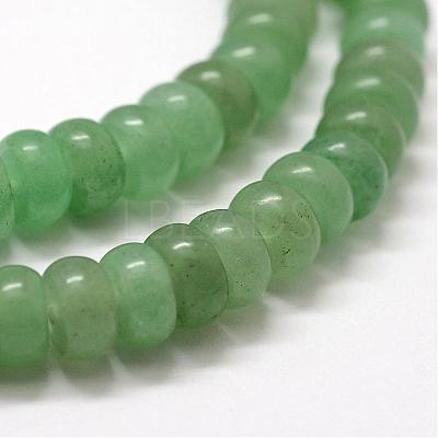 Natural Green Aventurine Bead Strands G-G668-08-4x6mm-1