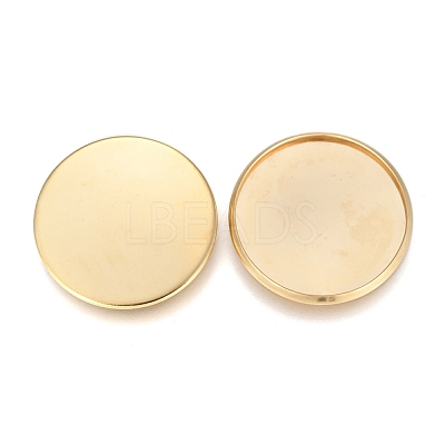 304 Stainless Steel Plain Edge Bezel Cups STAS-E460-10G-25MM-1