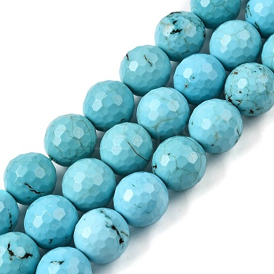 Natural Magnesite Beads Strands G-P598-E-12mm-05-1