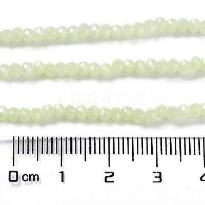 Baking Paint Imitation Jade Glass Bead Strands DGLA-A034-J2MM-A21-1