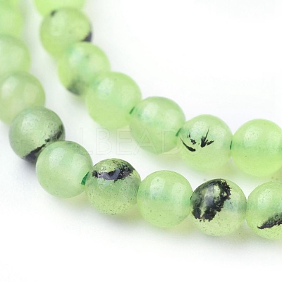 Natural Prehnite Beads Strands G-I250-01A-1