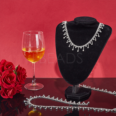 Iron Rhinestone Cup Chains CH-WH0011-03S-1