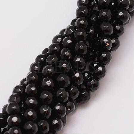 Natural Agate Bead Strands G-G882-6mm-A06-1
