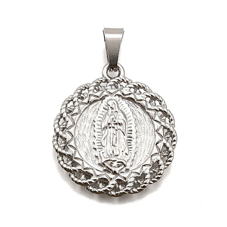 304 Stainless Steel Pendants STAS-B086-10D-P-1
