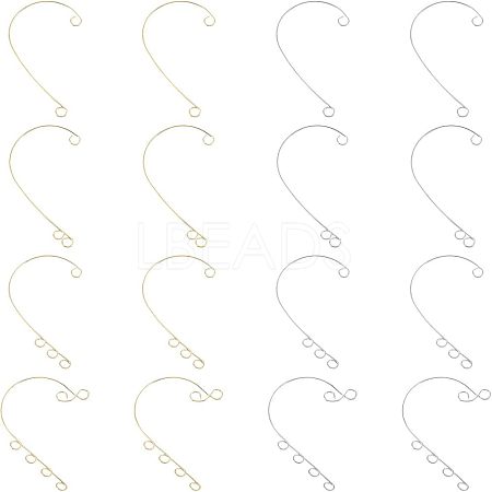 Unicraftale 48Pcs 8 Style 316 Stainless Steel Ear Cuff Findings STAS-UN0038-18-1