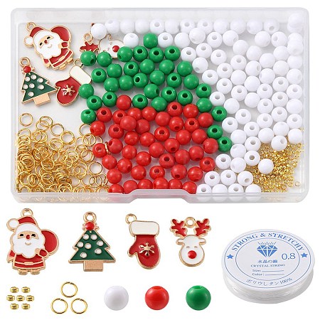 Christmas Theme DIY Bracelet Making Kit DIY-YW0007-02-1