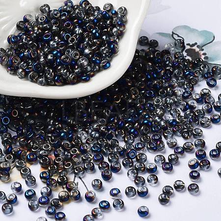 Iris Glass Seed Beads SEED-Z001-B-D06-1