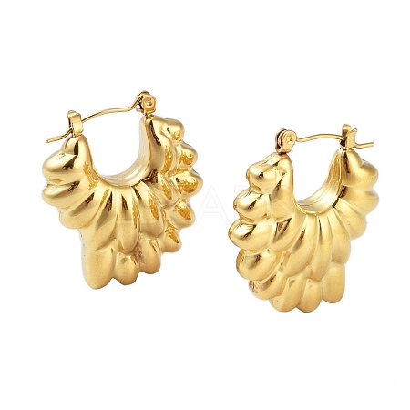 304 Stainless Steel Hoop Earrings EJEW-K272-03G-1