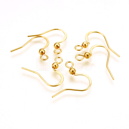 316 Surgical Stainless Steel Earring Hooks X-STAS-P220-13G-1