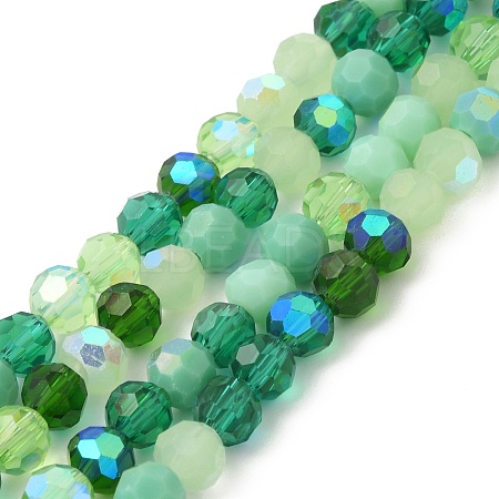 Electroplate Glass Beads Strands EGLA-P048-A05-1